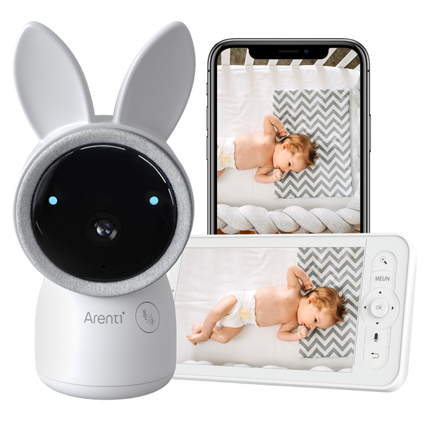 Arenti bébiőr szett AINANNY + 5" LCD 3MP sírás- hőmérséklet- páratartalom figyelés Arenti bébiőr szett AINANNY + 5" LCD 3MP sírás- hőmérséklet- páratartalom figyelés