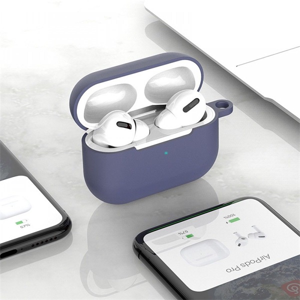 Cellect AirPods Pro 3az1-ben tok, akasztó, összekötő pánt kék (AIRPODSP-3IN1CASE-BL)