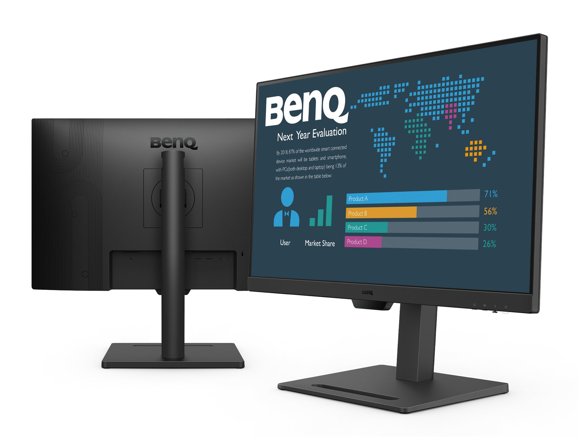 BENQ 27" Eye Care BL2790T Monitor 1920x1080, Full HD, LED, IPS, 100Hz, 5ms, Hangszóró, Pivot, Fekete