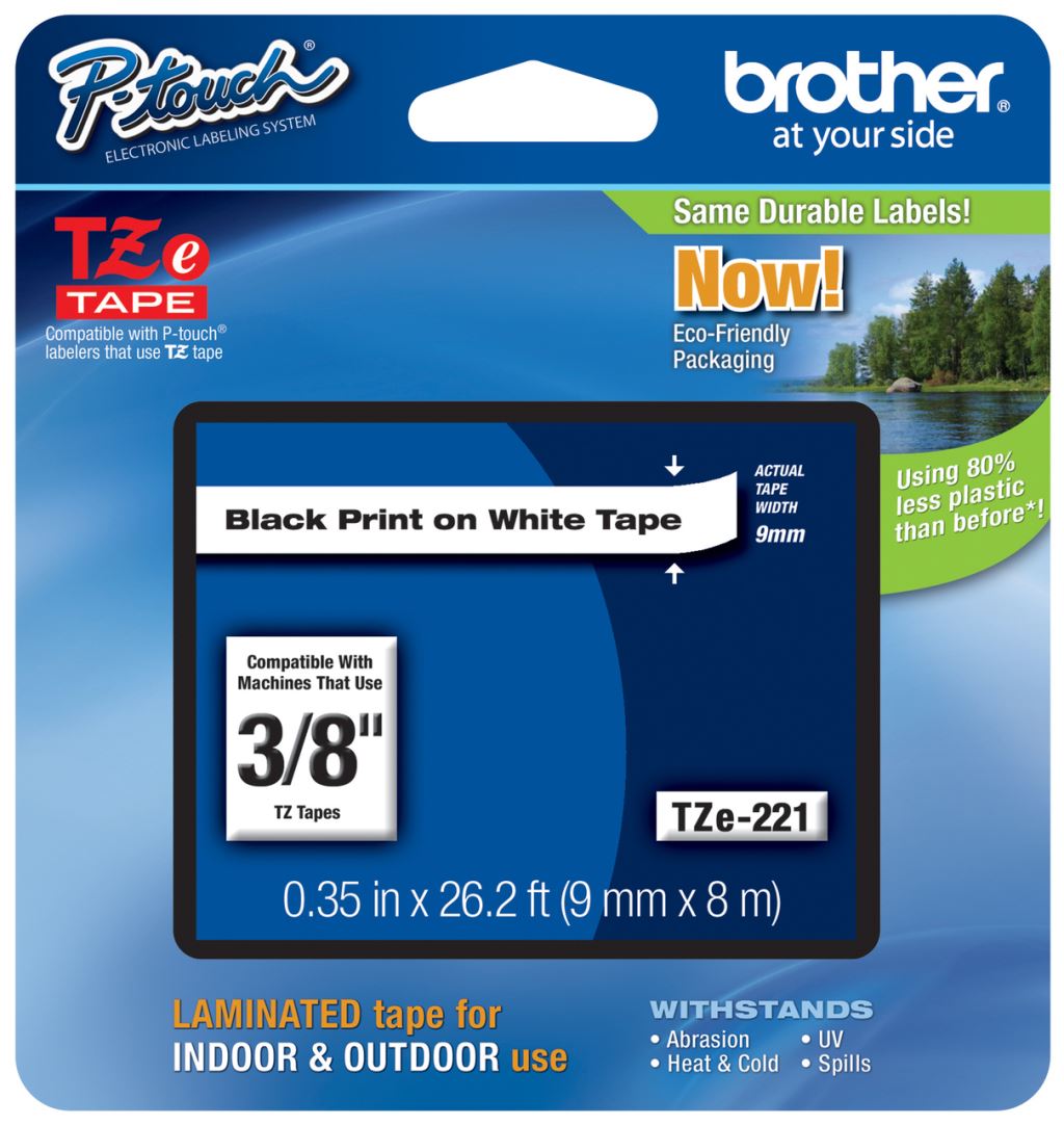 Brother P-touch TZe-221 szalag (TZE221) Brother P-touch TZe-221 szalag (TZE221)