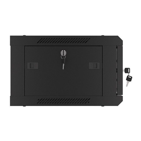 Lanberg 4U 19" fali rack szekrény 600x450mm fekete (WF01-6404-10B)