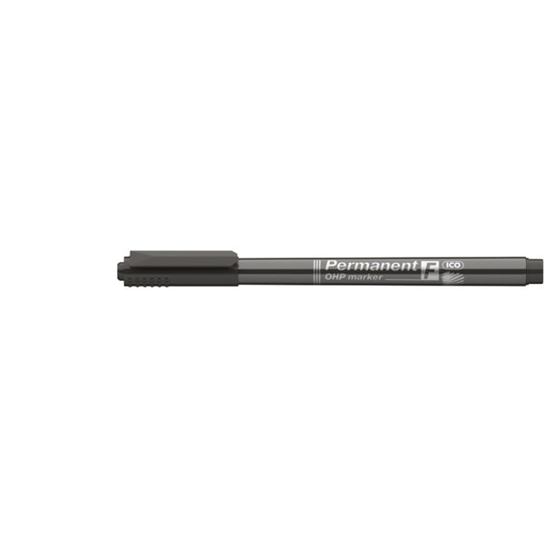 ICO OHP F 0,5mm fekete permanent marker