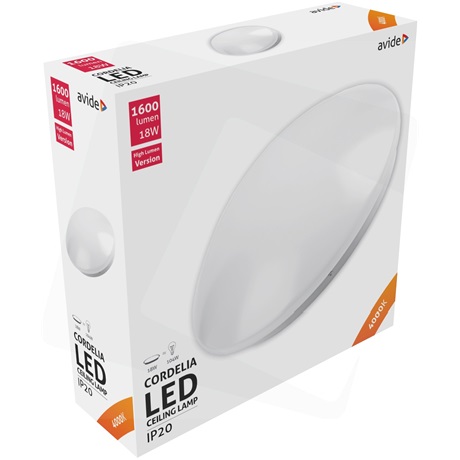Avide ACLO33NW-18W MENNYEZETI LÁMPA LED CORDELIA 18W