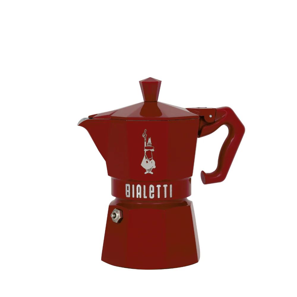 Bialetti Moka Exclusive 3 személyes kávéfőző piros  