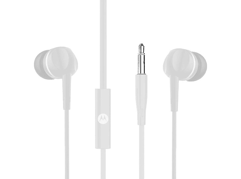 Moto Earbuds 105 NEW vezetékes fülhallgató Fehér