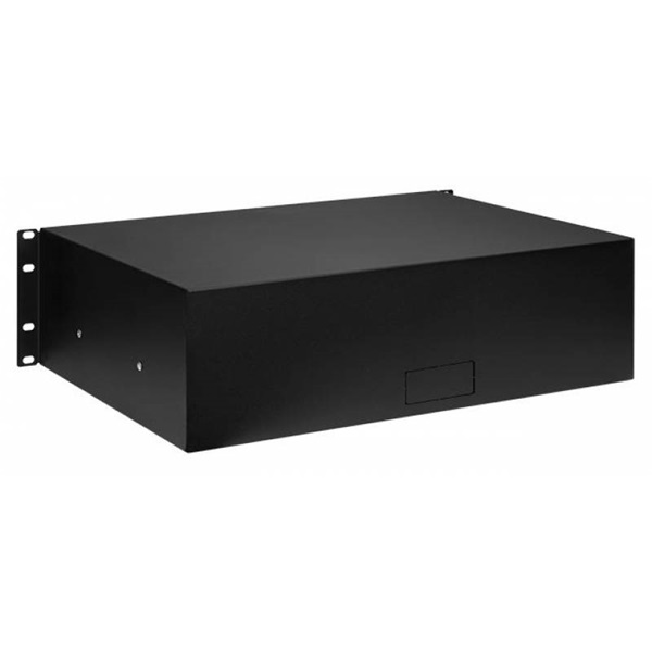 Stalflex rack szekrény fiók 3U 19" fekete (RD19-3U-B)