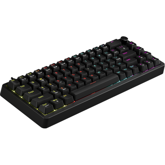 BILL MARVO Arma 67 vezetékes gaming billentyűzet - Fekete - US /TNT Peach linear/