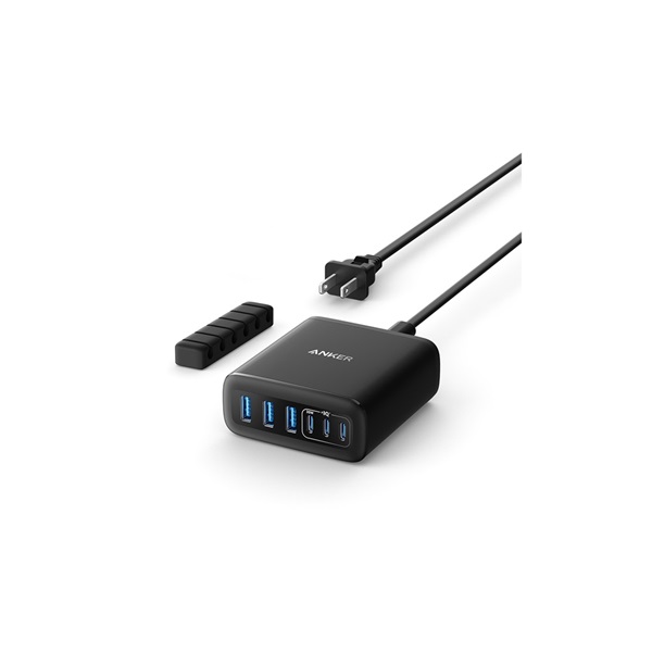 ANKER A2154G11 6 portos 3xUSB-A 3xUSB-C 112W USB-C EU Hálózati Töltőállomás Fekete ANKER A2154G11 6 portos 3xUSB-A 3xUSB-C 112W USB-C EU Hálózati Töltőállomás Fekete