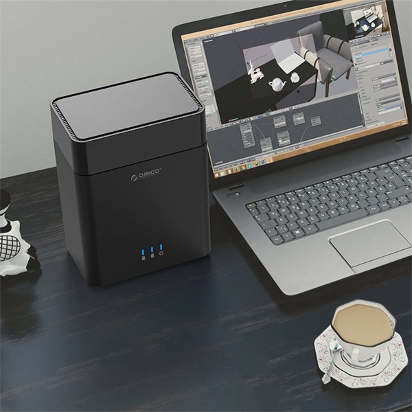 Orico 3.5 inch 2 Bay Magnetic-type USB3.0 Hard Drive Enclosure