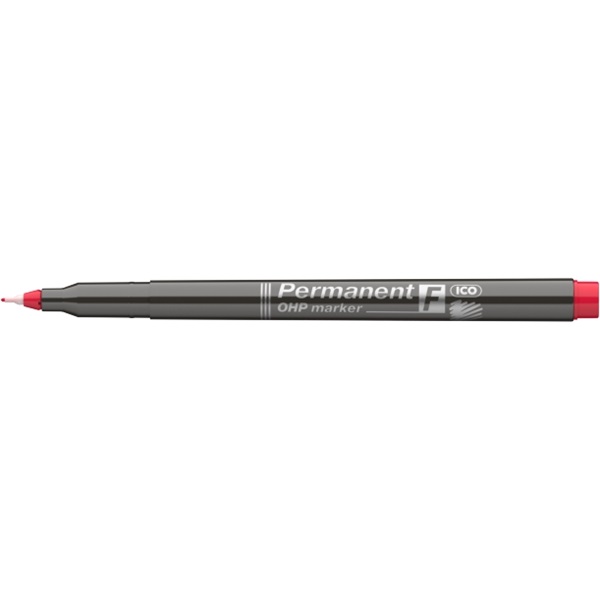 ICO OHP F 0,5mm piros permanent marker