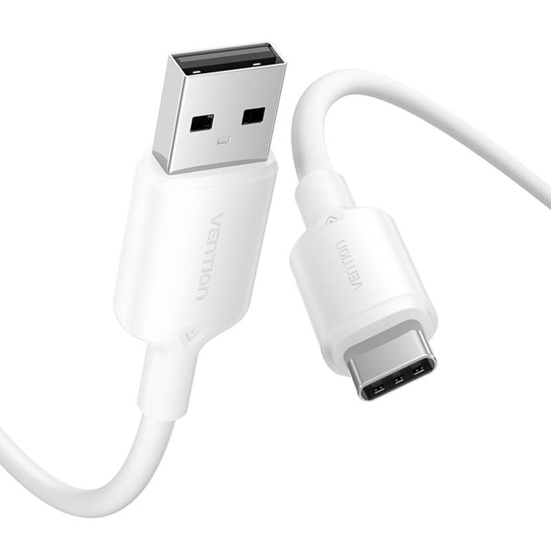 USB 2.0 A - USB-C 3A kábel Vention CTQWH 2M (fehér) USB 2.0 A - USB-C 3A kábel Vention CTQWH 2M (fehér)