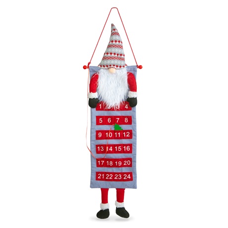 Family Christmas 58964 Textil fali adventi naptár  100x28cm