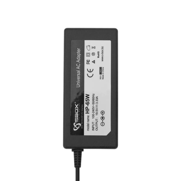 SBOX HP-65W Notebook töltő LAPTOP ADAPTER 19.5V-65W