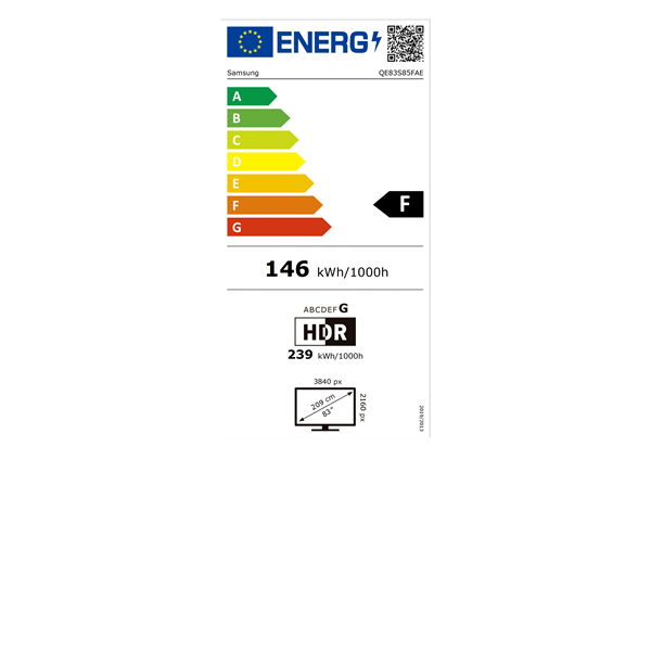 Samsung 83" QE83S85FAEXXH 4K UHD Smart OLED TV