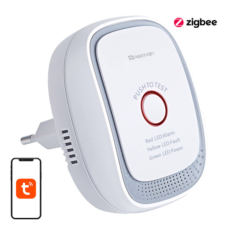 ZigBee Heiman HS1CG-E Tuya okos gázszivárgás érzékelő