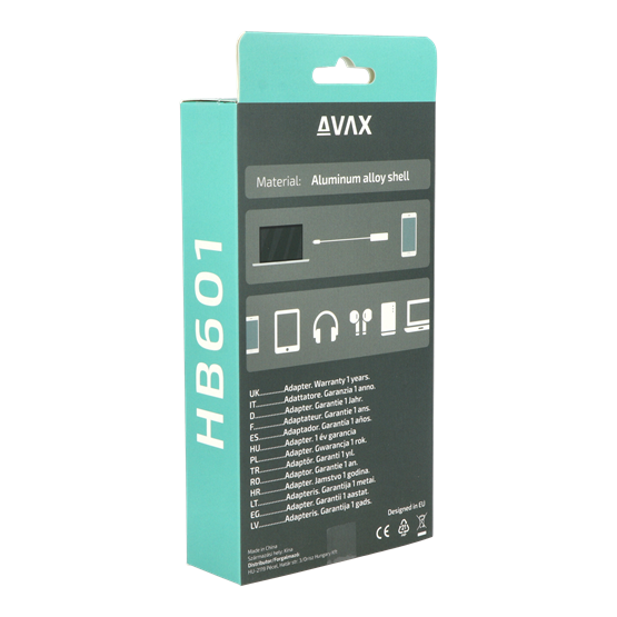  AVAX HB601 CONNECT+ Type C - 4xUSB 3.0 HUB