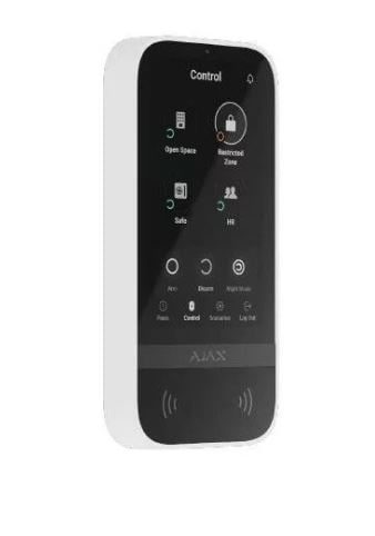 AJAX Keypad TouchScreen WH vezeték nélküli kezelő érintőképernyővel (AJ-K-TS-WH) AJAX Keypad TouchScreen WH vezeték nélküli kezelő érintőképernyővel (AJ-K-TS-WH)