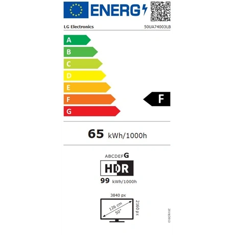 Lg 50UA74003LB 50" UHD SMART LED Televízió