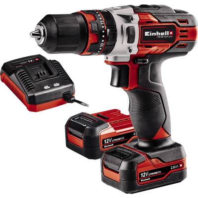 Einhell TE-CD 12/1 Li-i (2x2,0Ah) Akkus ütvefúró-csavarozó 12 V 2000 mAh Lítiumion 2. akkuval Einhell TE-CD 12/1 Li-i (2x2,0Ah) Akkus ütvefúró-csavarozó 12 V 2000 mAh Lítiumion 2. akkuval