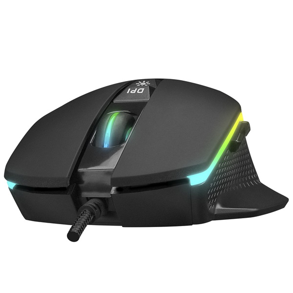 Everest  RAGE-X2  6400 DPI 7gomb optikai RGB LED Gamer Egér Fekete 