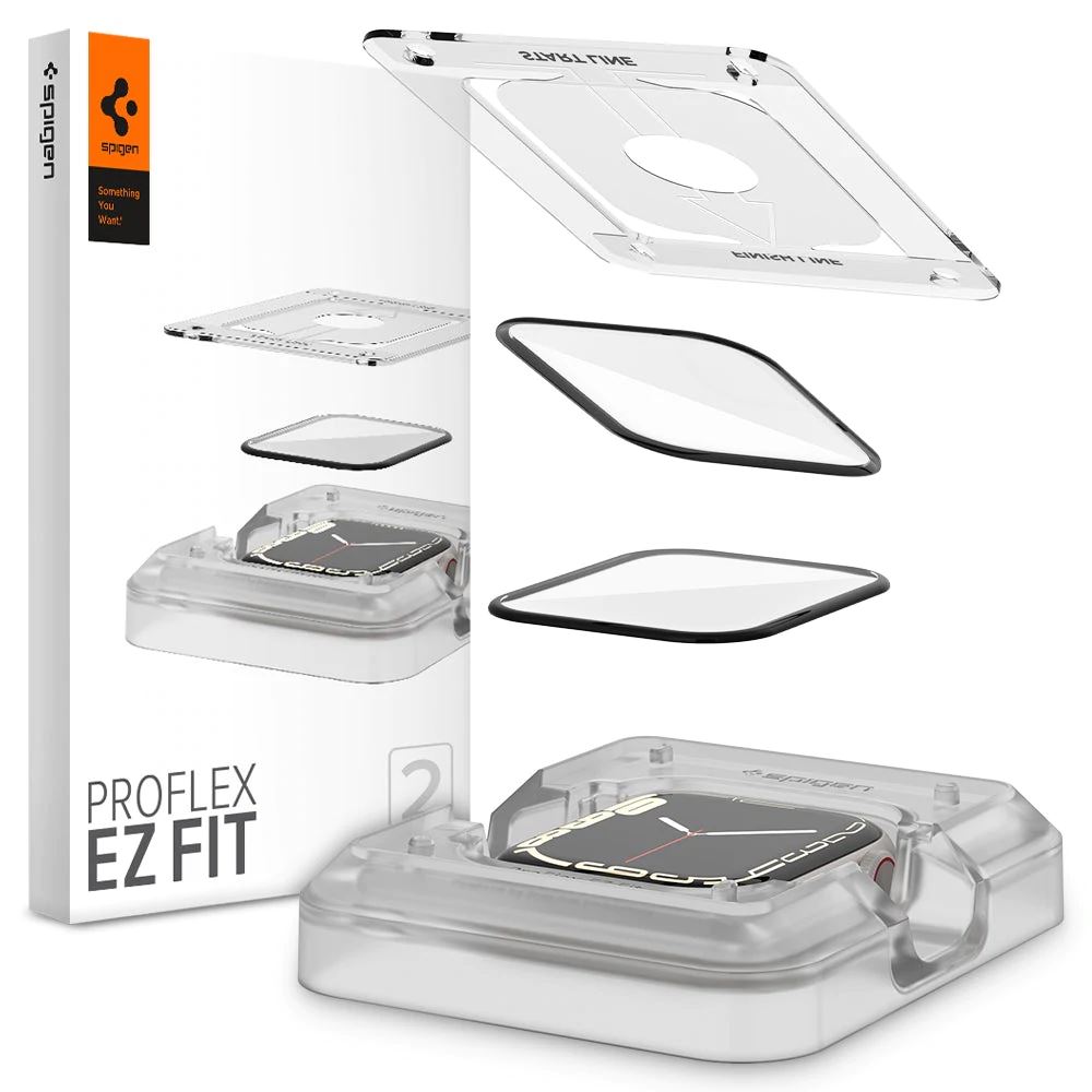 Spigen ProFlex EZ Fit Apple Watch Series 7 (41mm) kijelzővédő (AFL04052)