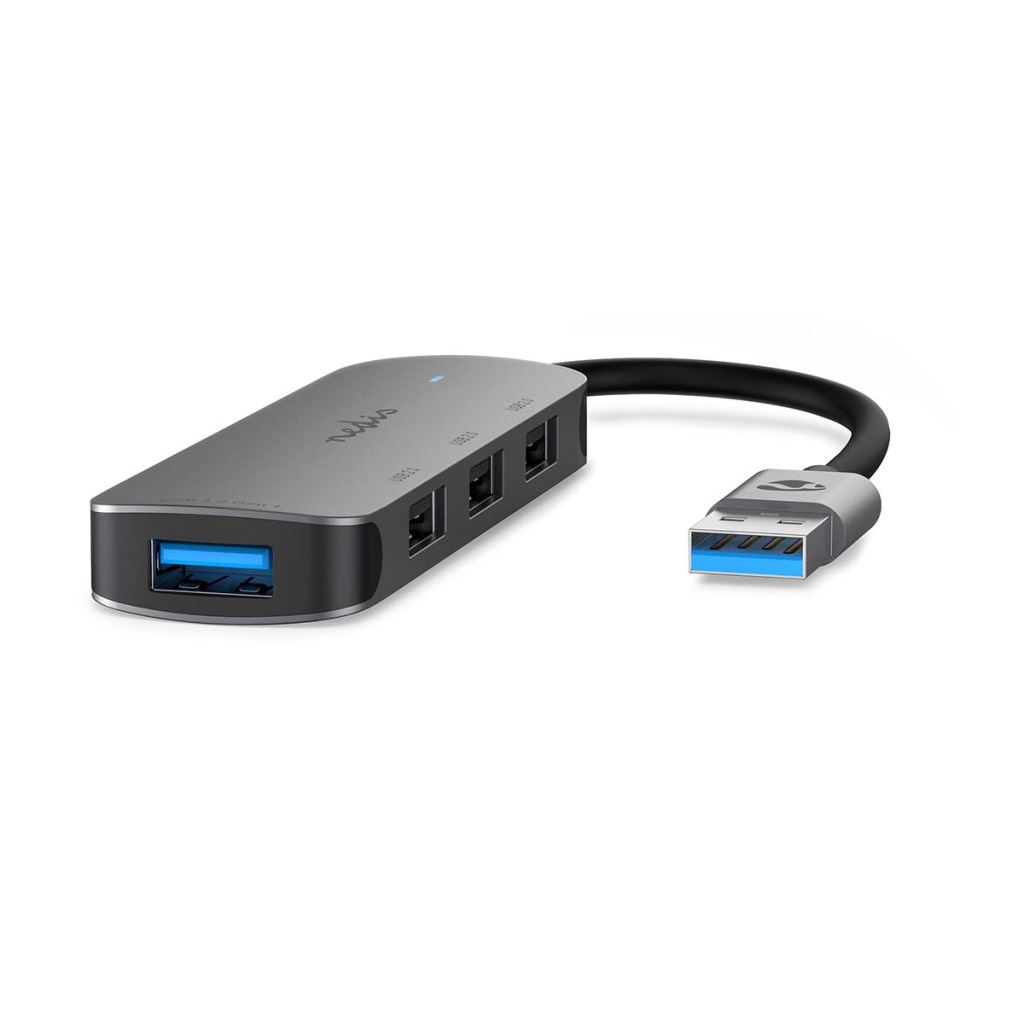 Nedis CCGB61210GY01 4 portos USB HUB 2.0/3.2