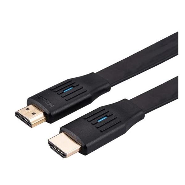 Value Kábel HDMI 2.1 HDMI - HDMI, Flat kábel, 8K@60Hz, Ethernet M/M,  2m, fekete (11.99.5907-10)