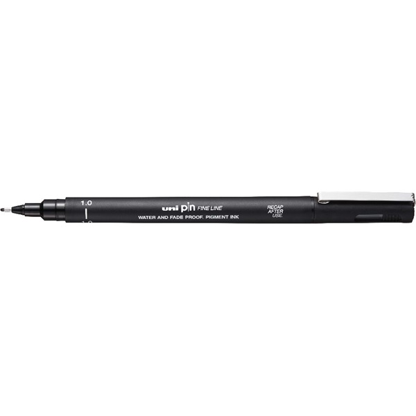 Uni PIN 1 mm fekete rajzmarker Uni PIN 1 mm fekete rajzmarker
