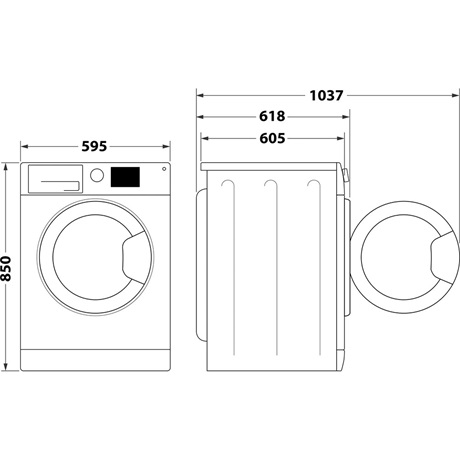 Indesit MTWE 81495 WK EE MOSÓGÉP ELÖLTÖLTŐS