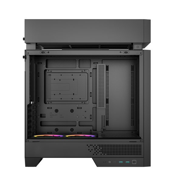 DeepCool  CL660 2x120mm A-RGB  ATX Számítógépház  Fekete