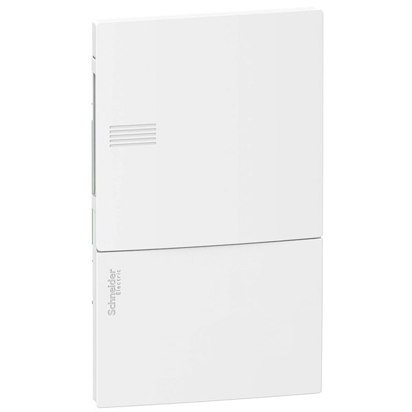 Schneider MIP22104 MINI PRAGMA1x4 modul/PEN sín/teli ajtó/fehér komplett süllyesztett kiselosztó Schneider MIP22104 MINI PRAGMA1x4 modul/PEN sín/teli ajtó/fehér komplett süllyesztett kiselosztó