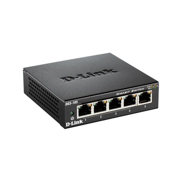 D-Link DGS-105/E 5 Port Gigabit Ethernet Switch