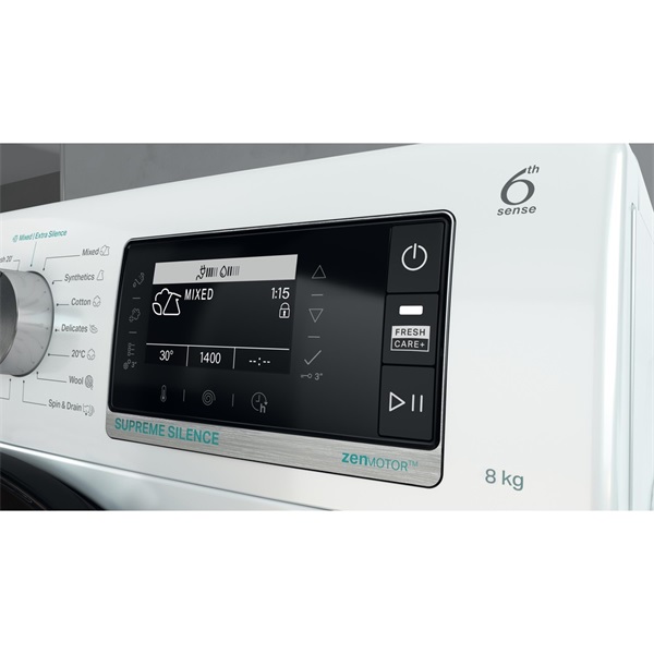 Whirlpool W7X W845WB EE elöltöltős prémium gőzfunkciós mosógép