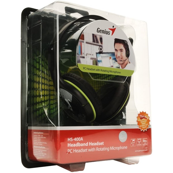 Genius HS-400A mikrofonos fejhallgató (31710169100)