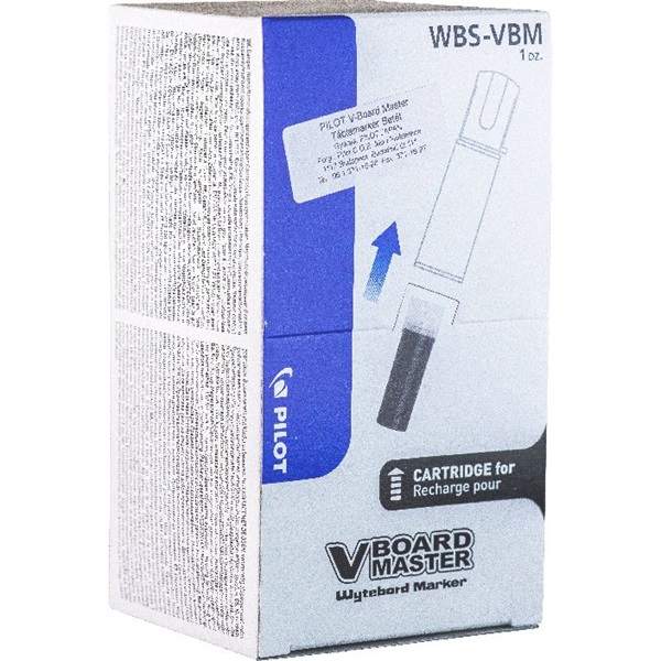 Pilot V-Board Master 12 db/csomag fekete táblamarker betét