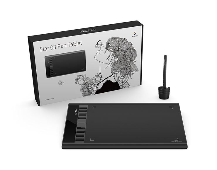 XP-PEN Star 03 V2 digitalizáló tábla fekete