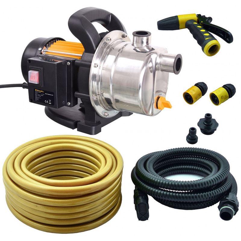 Riwall REJP 1000 INOX SET 1000W kerti szivattyú szett Riwall REJP 1000 INOX SET 1000W kerti szivattyú szett