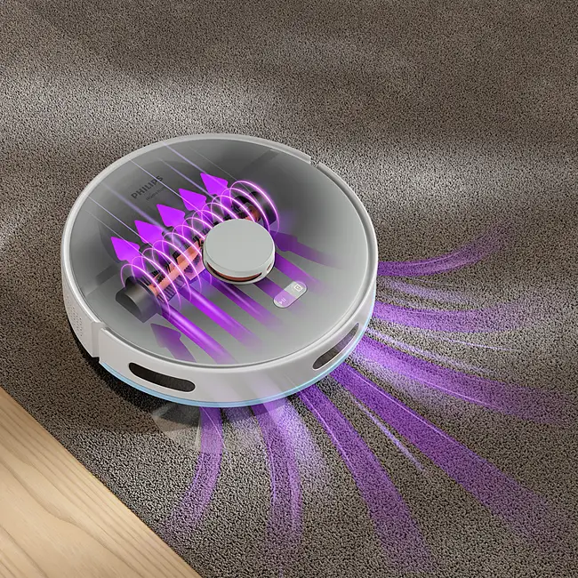 Philips HomeRun 2000 Aqua XU2100/25  dokkoló- és ürítőállomással robotporszívó és -felmosó