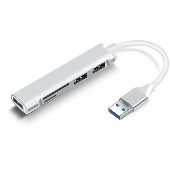 BLACKBIRD USB 3.0 multiport hub 5in1 3xUSB3.0, SD, TF, ezüst, aluminium ház BLACKBIRD USB 3.0 multiport hub 5in1 3xUSB3.0, SD, TF, ezüst, aluminium ház