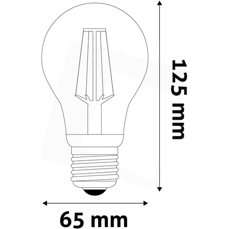 Avide ABLFG27WW-HL-14W LED FILAMENT GLOBE IZZÓ 14W E27 A65 WW 2700K HIGH LUMEN