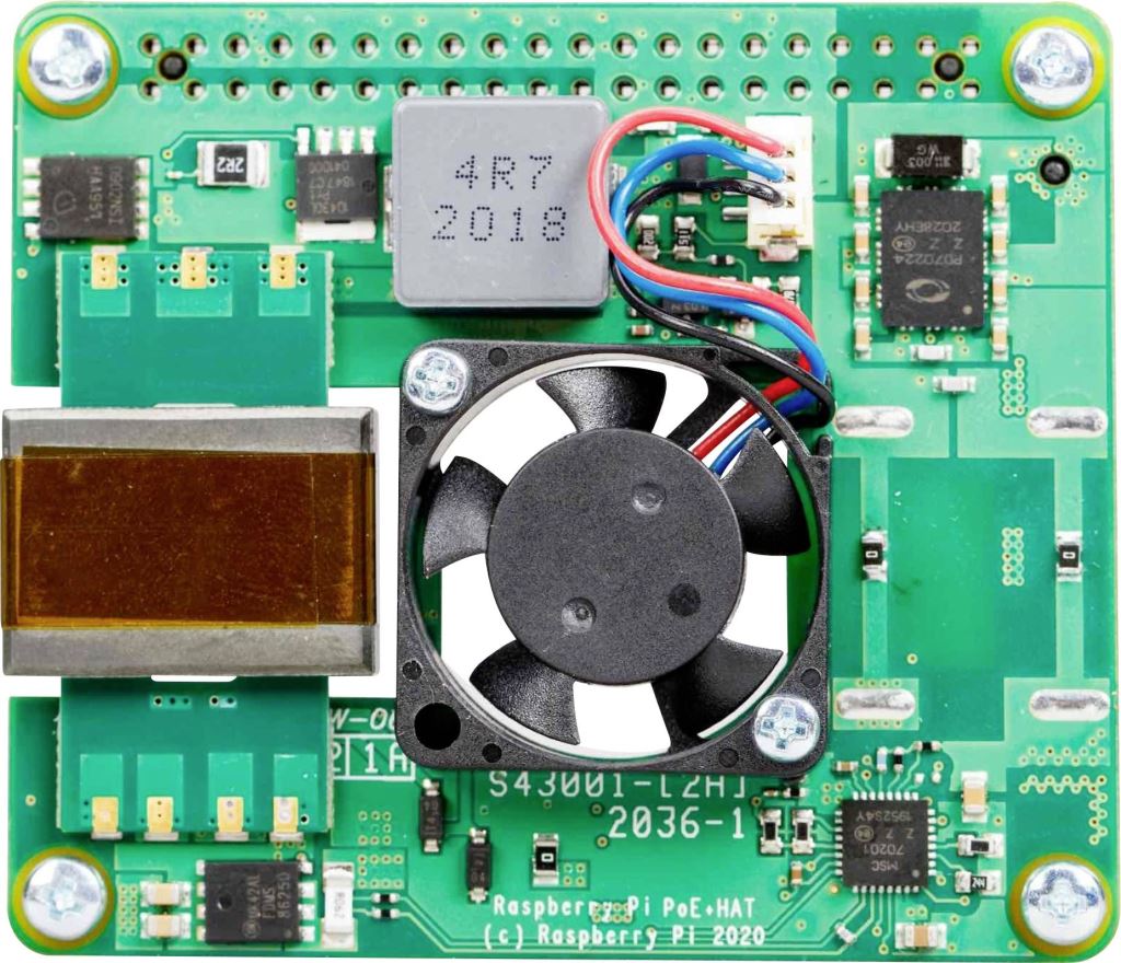 Raspberry Pi PoE+ modul (RB-POEHEAD3)