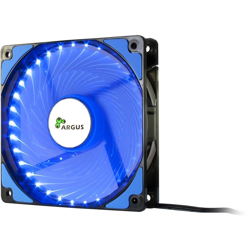Inter-Tech L-12025 BL ház hűtő ventilátor kék LED (88885412)