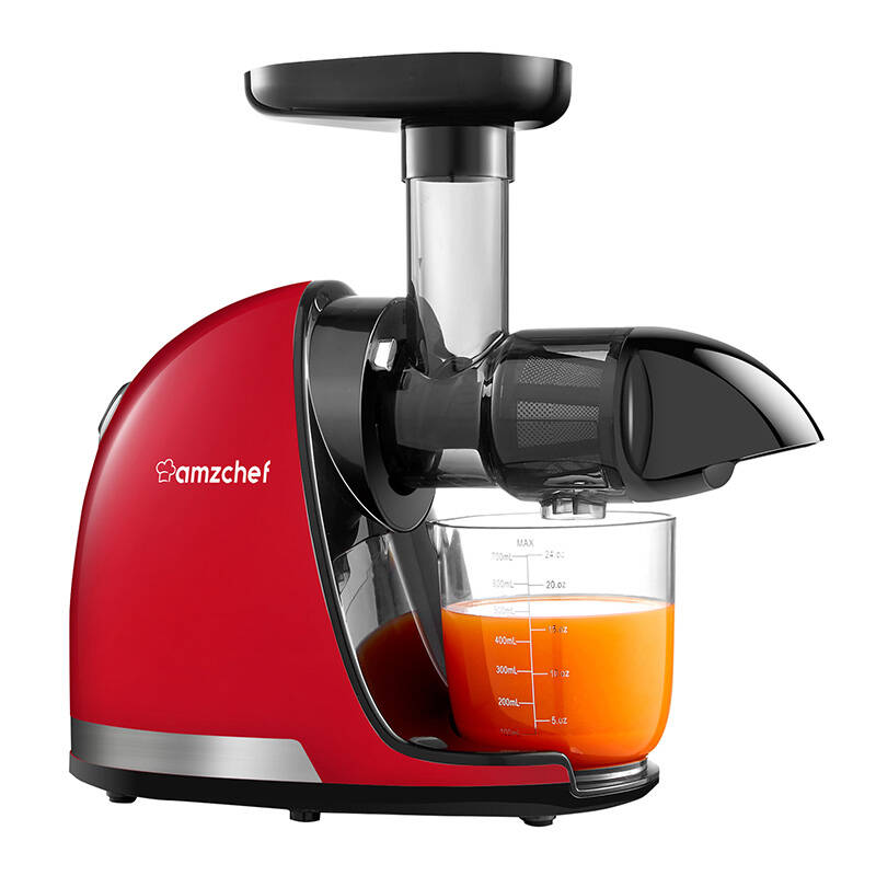  AMZCHEF 1501-RD Gyümölcscentrifuga Piros