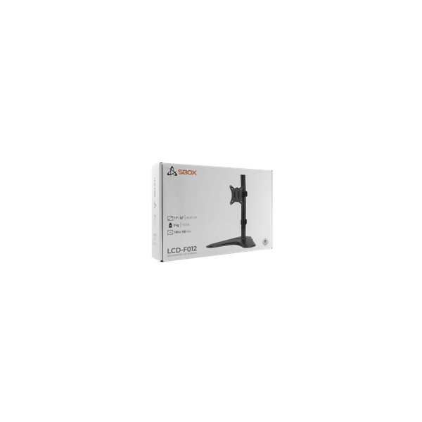SBOX LCD-F012-2 Asztali mon.tartó konz.,1x 17"- 32"(43-81cm) 9Kg/mon 