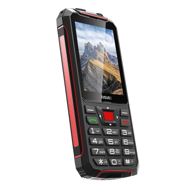 EVOLVEO Strongphone W4 2,8" DualSIM  mobiltelefon fekete-piros