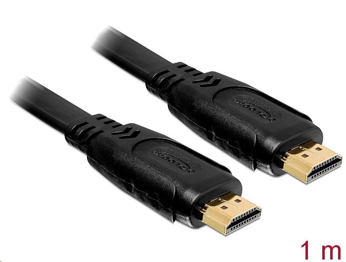 DeLock 82669 High Speed HDMI-A Ethernet lapos kábel apa-apa 1m DeLock 82669 High Speed HDMI-A Ethernet lapos kábel apa-apa 1m