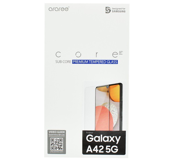 Designed for SAMSUNG képernyővédő üveg (karcálló, 0.33mm, 9H, NEM íves) ÁTLÁTSZÓ [Samsung Galaxy A42 5G (SM-A425F)]