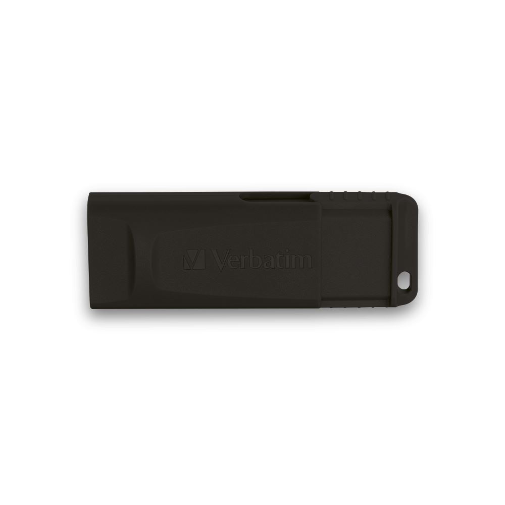 Pen Drive 128GB Verbatim Slider fekete USB 2.0 (49328)