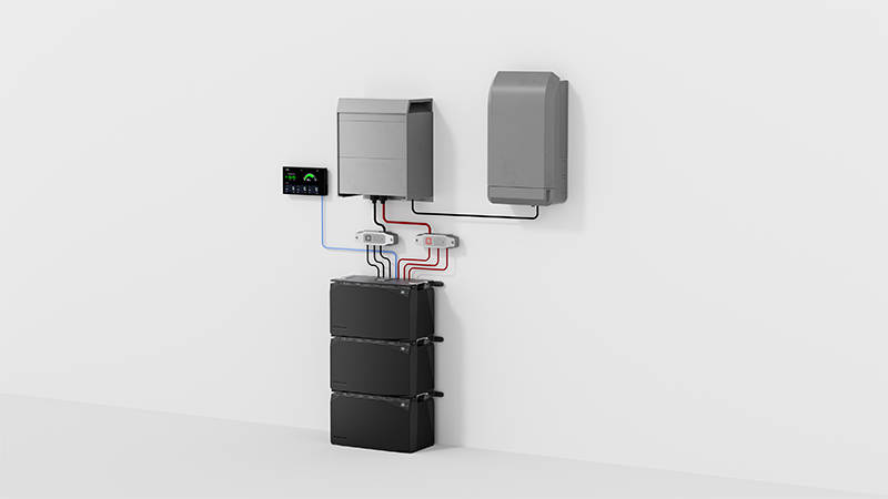 Busbar az EcoFlow Power Kits akkumulátorokhoz.