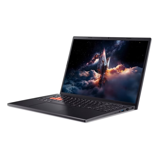 Acer Nitro Lite NL16-71G-51UK  16" WUXGA IPS  Ultra 5 210H 16GB 512GB SSD NVIDIA GeForce RTX 4050 6GB Windows® 11 Notebook Mély palafekete